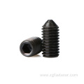 grade 4.8 black zinc plated set screws with cup point / Carbon steel screws